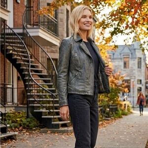 Free People Leather Jacket